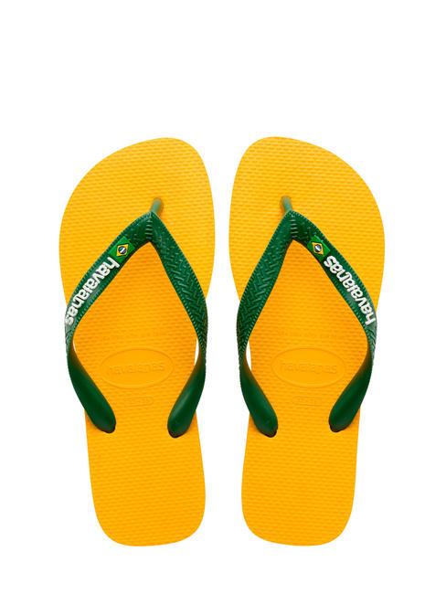 HAVAIANAS BRASIL LOGO Les tongs pour hommes jaune pop - Chaussures unisexe