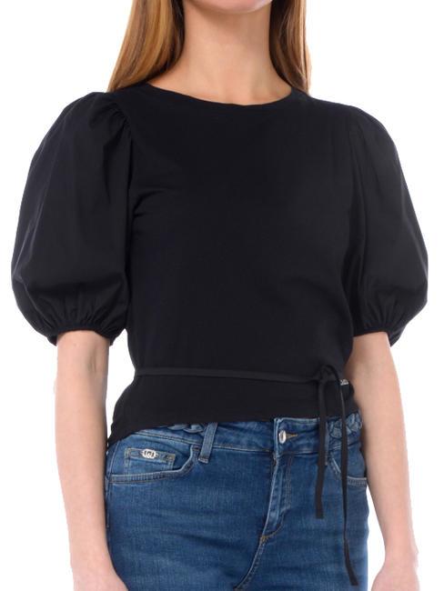 LIUJO OBLO' T-shirt en jersey NOIR - T-shirt