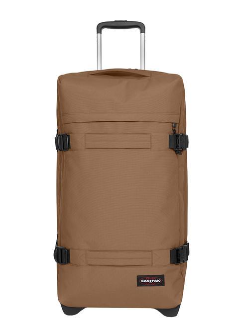 EASTPAK TRANSIT'R M Chariot de taille moyenne brun éclaté - Valises Semi-rigides