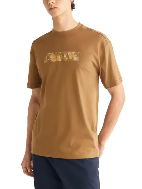 CALVIN KLEIN CAMO RAISED BOX LOGO T-shirt en cotton kangourou - T-shirt