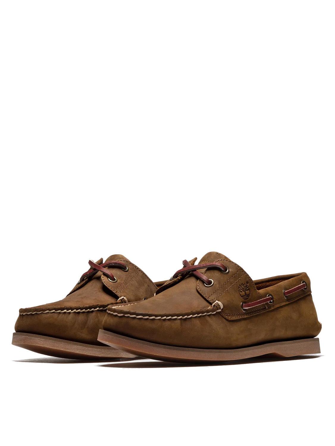 Timberland Classic Boat 2 Eye Chaussures Bateau En Cuir Brun Achetez A Prix Outlet