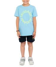 TRUSSARDI KUNIP Ensemble t-shirt et bermuda bleu azur - Surv&ecirc;tements pour enfants - 1