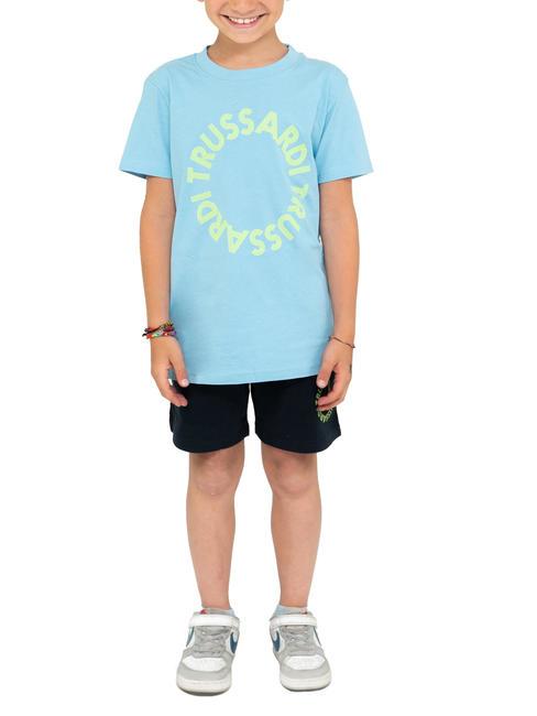 TRUSSARDI KUNIP Ensemble t-shirt et bermuda bleu azur - Survêtements pour enfants