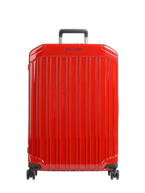 PIQUADRO PQ-LIGHT Grand chariot ultra fin ROUGE - Valises Rigides