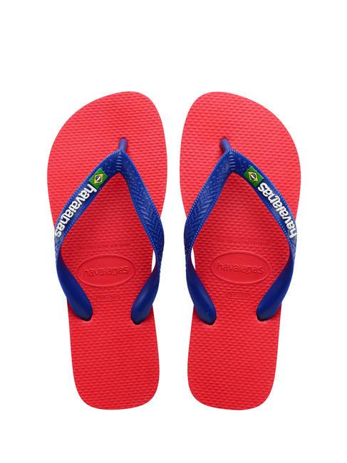 HAVAIANAS BRASIL LOGO Les tongs pour hommes rouge rubis/rouge rubis - Chaussures unisexe