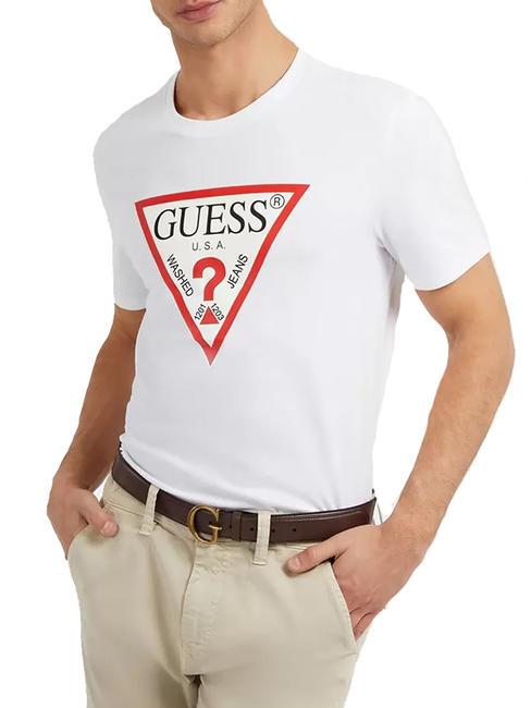 GUESS ORIGINAL T-shirt avec logo blanc pur - T-shirt