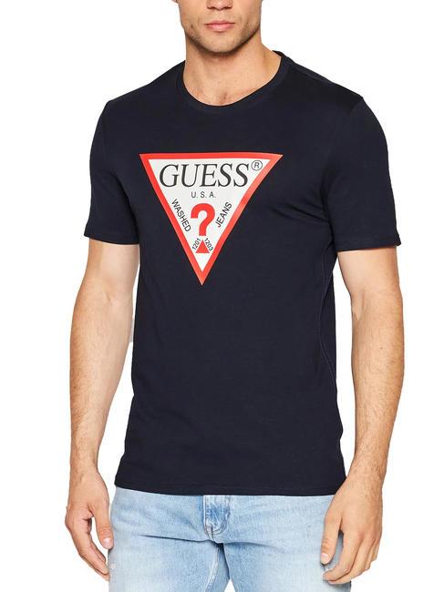 GUESS ORIGINAL T-shirt avec logo smartblue - T-shirt