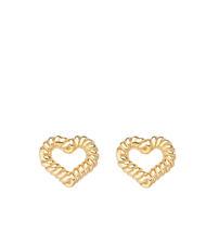 AMEN COCCOLE Boucles d'oreilles coeur plaqué or - Boucles d'oreilles