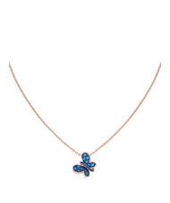 AMEN FARFALLE Collier avec zircons bleus - Colliers
