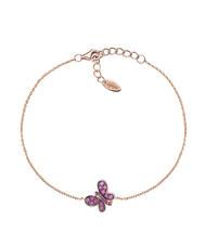 AMEN FARFALLE Bracelet zircon cubique violet Rose - Bracelets - 1