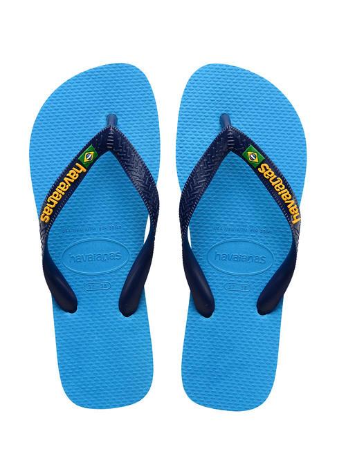 HAVAIANAS BRASIL LOGO Les tongs pour hommes turquoise/turquoise - Chaussures unisexe