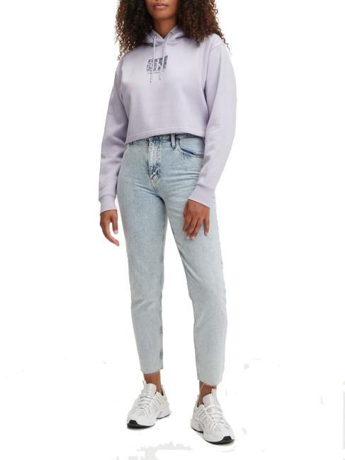 CALVIN KLEIN CK JEANS PRINTED BOX Sweatshirt à capuche aura de lavande - Sweat-shirts pour femmes