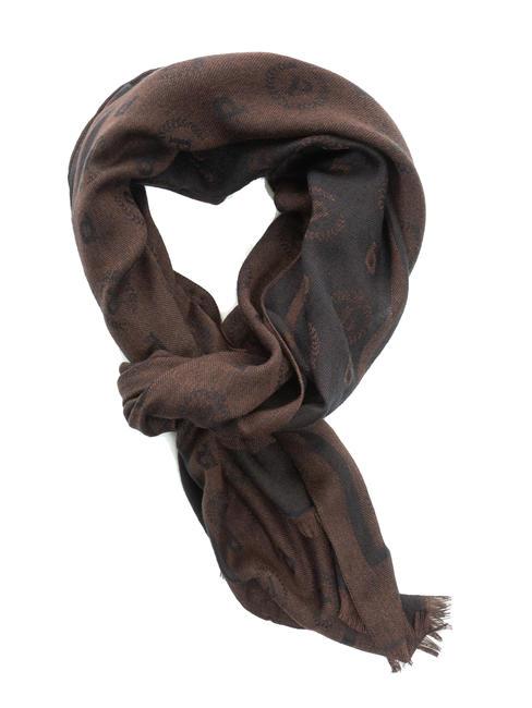 POLLINI JAQUARD Foulard marron - Écharpes