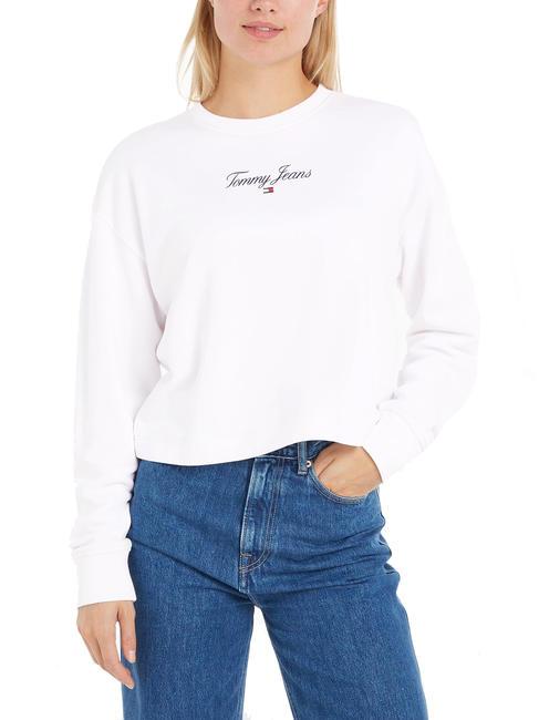 TOMMY HILFIGER TJ RELAXED ESSENTIAL Sweat-shirt en coton blanc - Sweat-shirts pour femmes