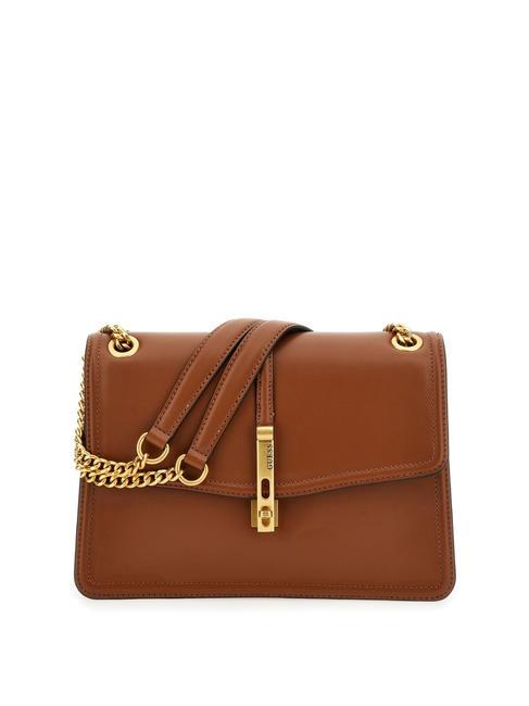 GUESS JAMES Sac d'épaule COGNAC - Sacs pour Femme