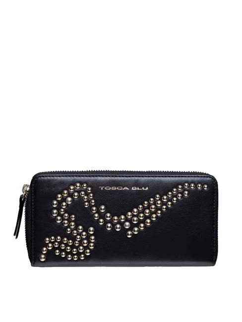 TOSCA BLU NIZZA Portefeuille L avec clous Noir - Portefeuilles Femme