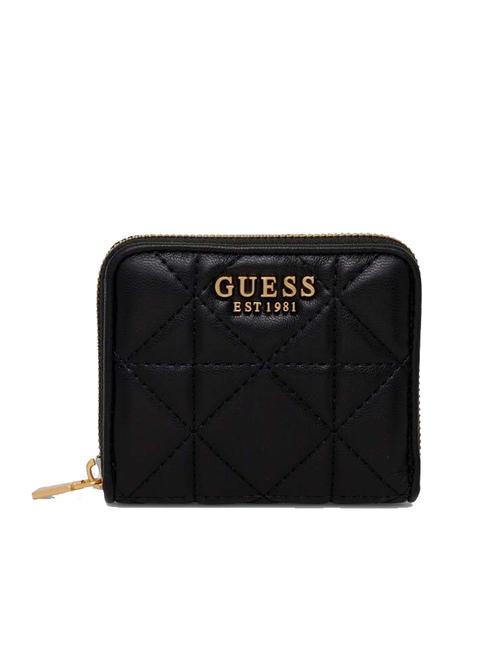 GUESS MILDRED Petit portefeuille zippé NOIR - Portefeuilles Femme