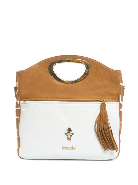 BRACCIALINI SOFIA Sac à cadre en cuir girafe - Sacs pour Femme