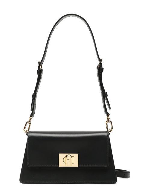 FURLA ZOE Sacoche de cadre avec chaîne Noir - Sacs pour Femme