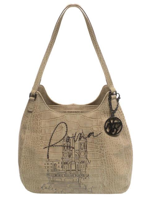 YNOT EMMA Sac d'épaule beige de rome - Sacs pour Femme