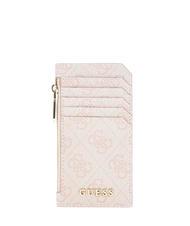 GUESS AIETA Porte-cartes avec porte-monnaie logo rose - Portefeuilles Femme - 1