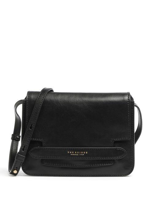 THE BRIDGE LUCREZIA Mini sac porté épaule black Gold - Sacs pour Femme