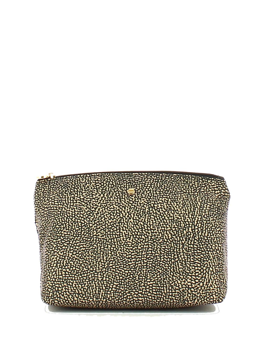 Borbonese Classica Grande Pochette Op / Naturel / Noir - Achetez À Prix  Outlet!