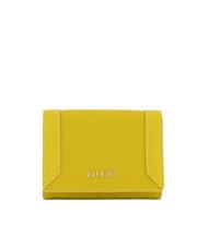 LIUJO ALEDIS portefeuille &agrave; deux volets &agrave; imprim&eacute; Saffiano Citronnelle - Portefeuilles Femme - 1
