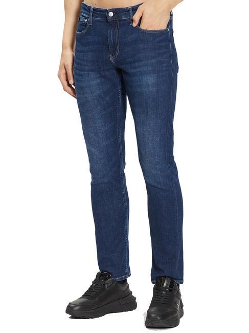 CALVIN KLEIN CK Jeans Jean coupe slim jean foncé - Pantalon