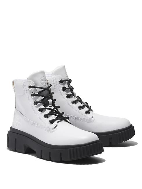 TIMBERLAND GREYFIELD Bottine en cuir blanc - Chaussures Femme