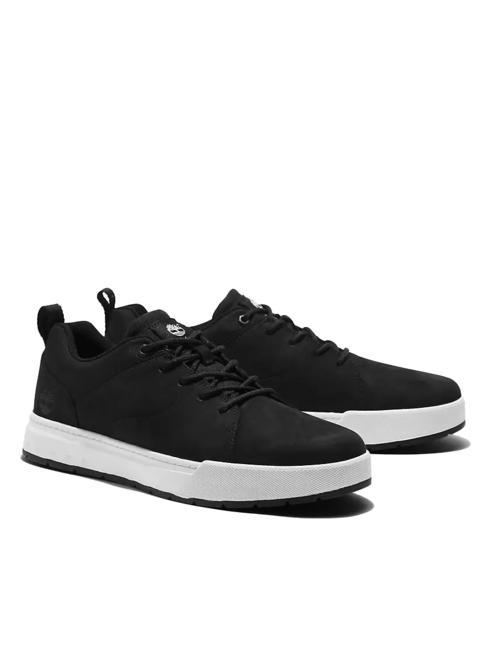 TIMBERLAND MAPLE GROVE Basket oxford en cuir nubuck Jetblack - Chaussures Homme