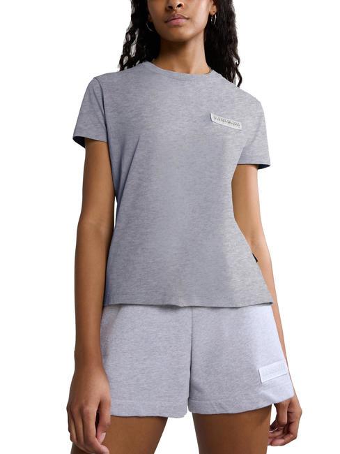 NAPAPIJRI MORGEX T-shirt en cotton gris clair chiné - T-shirt