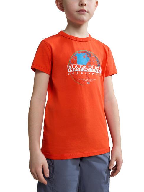 NAPAPIJRI KIDS AZOGUES T-shirt en cotton cerise rouge r05 - Tee-shirt enfant