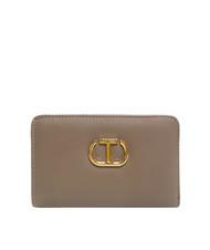 TWINSET MIDDLE Portefeuille moyen taupe - Portefeuilles Femme - 1