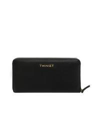 TWINSET NEW OVAL T Grand portefeuille en cuir - Portefeuilles Femme
