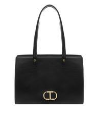 TWINSET OVAL T Sac &agrave; main noir - Sacs pour Femme - 1