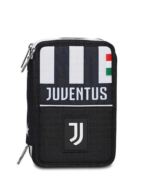 JUVENTUS GLORIOUS WIN Trousse 3 zips avec trousse scolaire Noir - Étuis et Accessoires