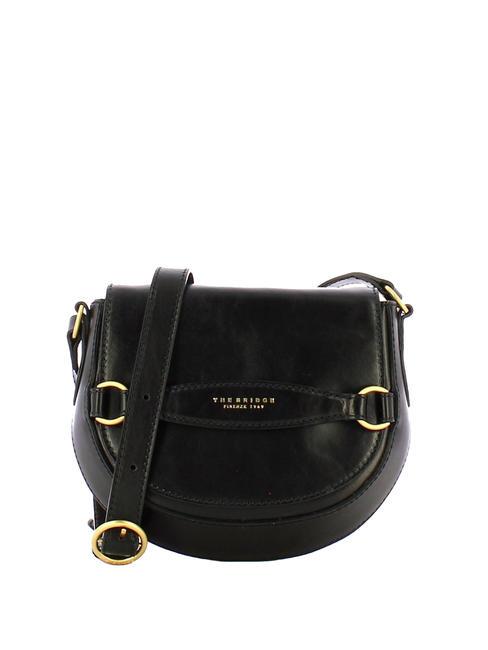 THE BRIDGE BETTINA Mini sac à bandoulière, en cuir black Gold - Sacs pour Femme