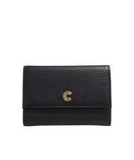 COCCINELLE MYRINE Portefeuille moyen en cuir Noir - Portefeuilles Femme - 1