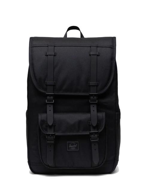 HERSCHEL LITTLE AMERICA MID Sac à dos de taille moyenne ton noir - Sacs à dos pour l'École & les Loisirs
