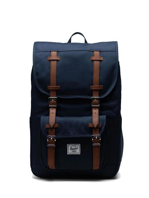 HERSCHEL LITTLE AMERICA MID Sac à dos de taille moyenne bronzage marine - Sacs à dos pour l'École & les Loisirs