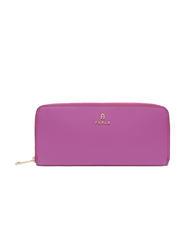 FURLA CAMELIA Grand portefeuille zipp&eacute; en cuir violet - Portefeuilles Femme - 1
