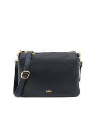 LESAC SIMONA Sac porté épaule en cuir Tris dollar - Sacs pour Femme