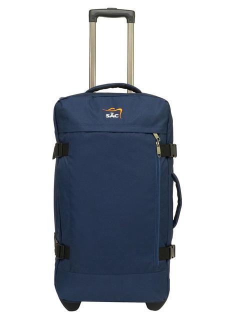 LESAC GLOBETROTTER Sac à roulettes moyen bleu - Valises Semi-rigides