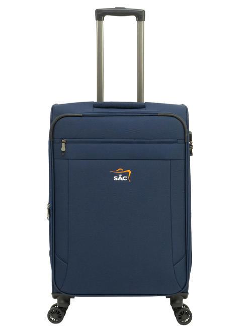 LESAC LIGHT FLY Chariot extensible moyen bleu - Valises Semi-rigides