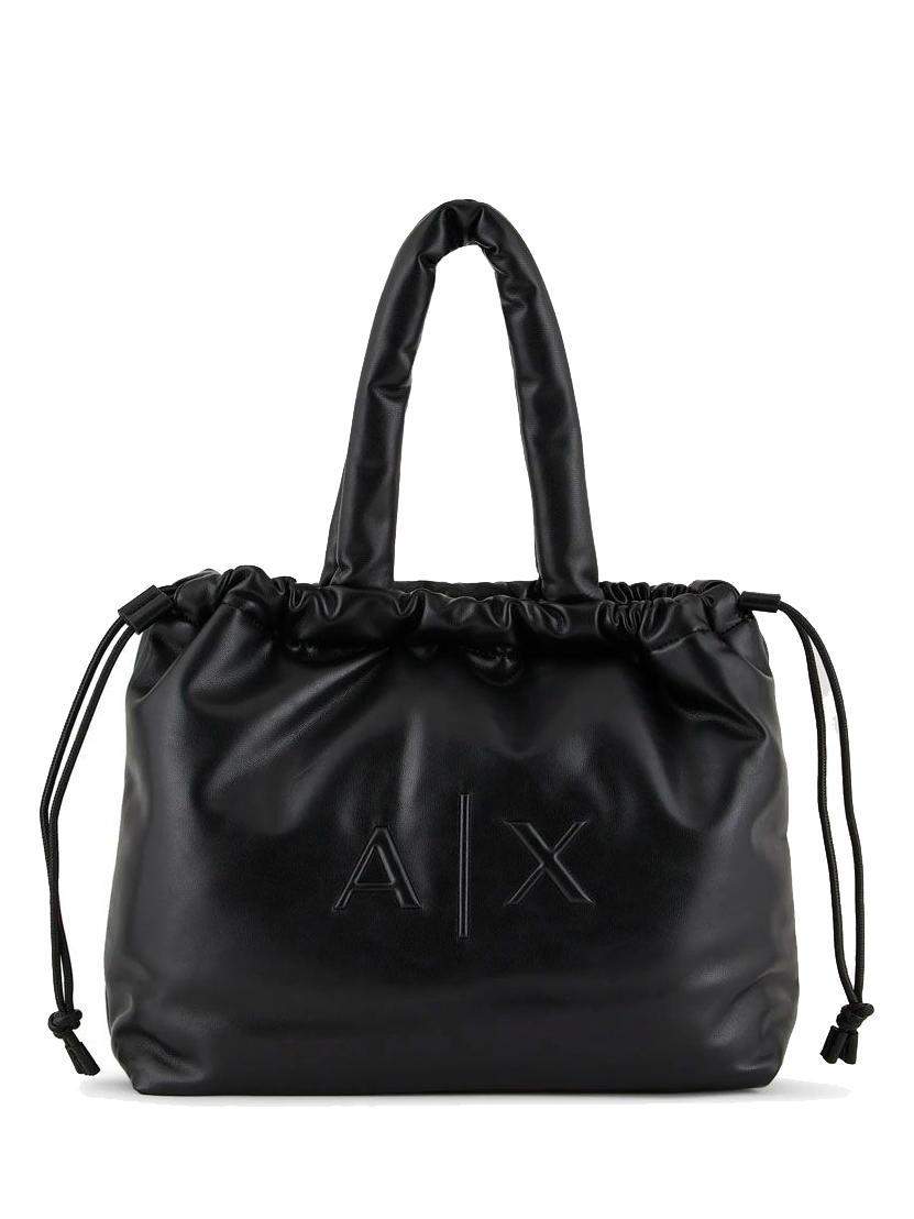 Armani Exchange A|X Sac Cabas Souple Noir - Achetez Sur Le Sac Outlet!