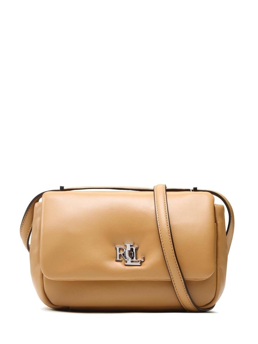 Ralph Lauren Puffed Sophee Sac Bandouli re En Cuir Chamois