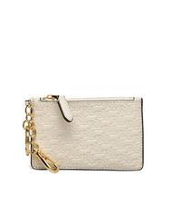 RALPH LAUREN LOGO EMBOSSED Porte-cartes en cuir avec porte-cl&eacute;s vanille6 - Portefeuilles Femme - 1