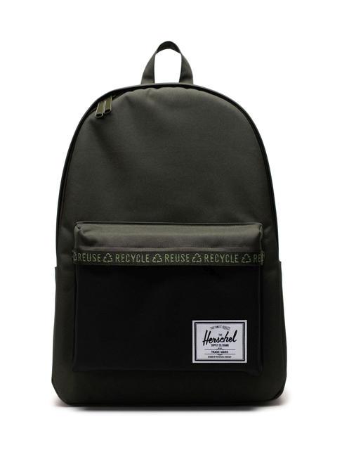 HERSCHEL CLASSIC X-LARGE Sac à dos en polyester recyclé forêt nuit/noir - Sacs à dos pour l'École & les Loisirs