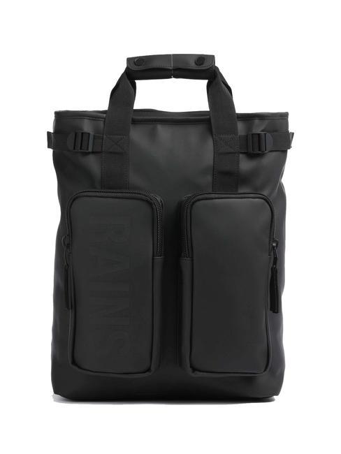 RAINS TEXEL TOTE Sac à dos étanche noir - Sacs à dos pour ordinateur portable